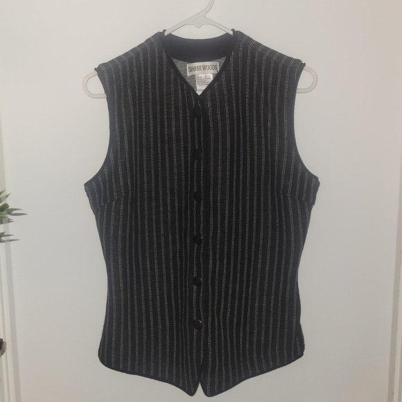 Vintage Knit Pinstripe Vest - Picture 2 of 4